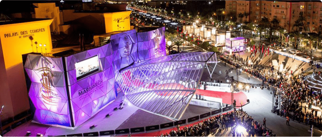 scène du festival du film de marrakech au palais de congrès